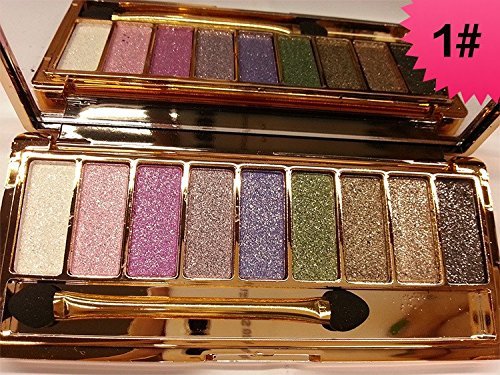 Mf cosmetic 9 colors diamond bright colorful makeup eye…
