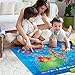 Kids Interactive Talking World Map Touch Activated Geography for Kids, Push-to-Talk Map Learn Over 1000 Facts and Quizzes About 92 Countries World Map Puzzle Game, Fun & Educational