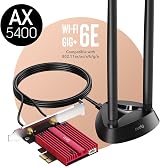 Cudy AX3000 WiFi 6 PCIe Adapter Bluetooth 5.0 Card 2402+574Mbps WPA3 Win 10 view 2