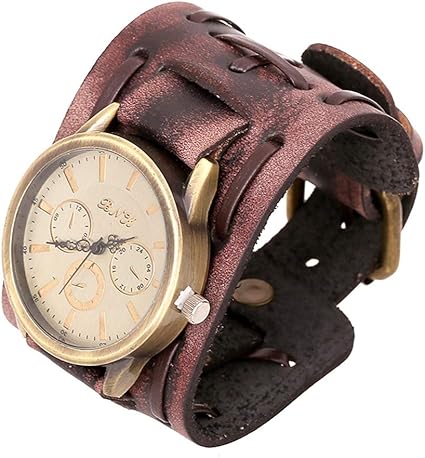 Mengonee - Reloj de Pulsera para Hombre, Retro, Correa de ...