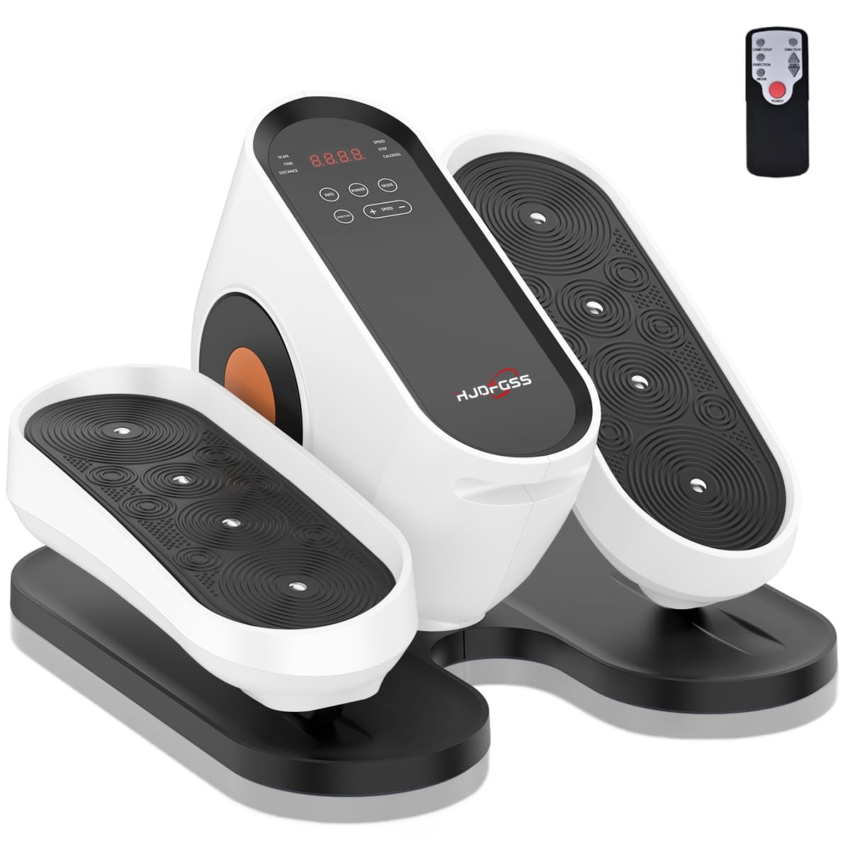 Photo 1 of Under Desk Elliptical Machine, Electric Ellipse Leg Exerciser as Seen on Tv for Seniors with 10 Adjustable, Portable Quiet Elliptical Machine, Seated Pedal Exerciser with Remote Control (White)