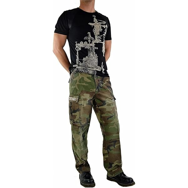 Prime Quality Men's Gothic Cyber Steampunk CAMO Army Military