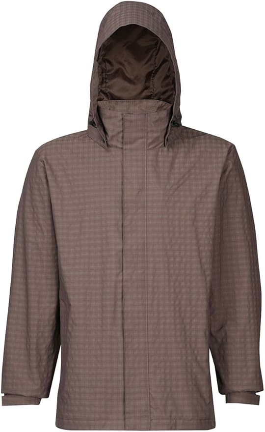 Trimountain Mens 75 Nylon 25 Polyester Mini Plaid Rain Resistant