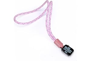 pamovolio leather braided long paracord for Apple Watch 123456789se10s11 ultra49mm46/45/44/42/41/40 38chain watch band necklace sweater chain for children man woman paracord braided rope fob