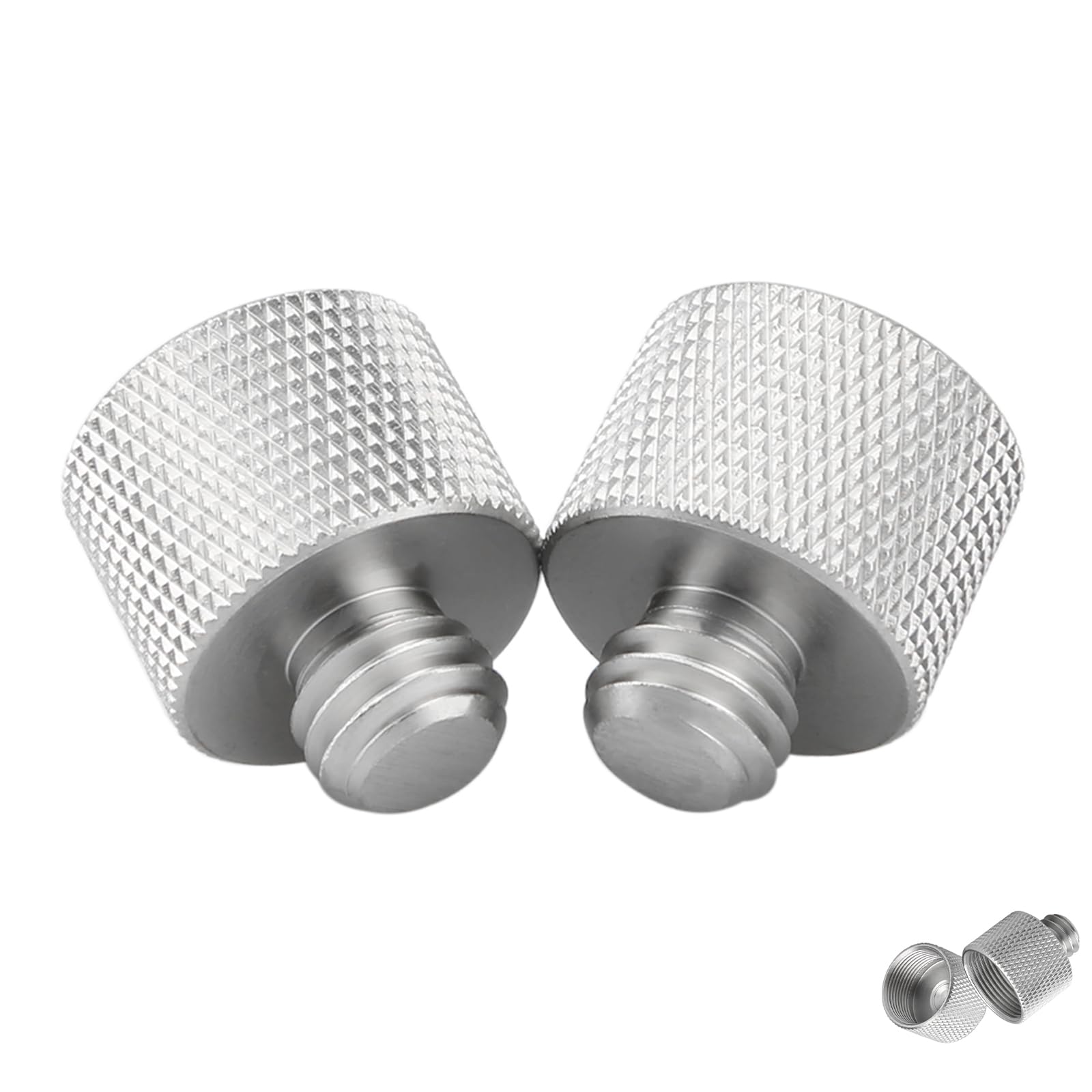 NICEYRIG Thread Adapter for Microphone Stand, 3/8 Inch Male to 5/8 Inch Female