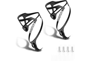 URTOPIA Full Carbon Fiber Bike Water Bottle Holder, Ultra-Light Water Bottle Cage for Bike, High Strength Durable Carbon Cup Holder for Bike, Road Bike, Mountain Bike, Electric Bike (2pack)