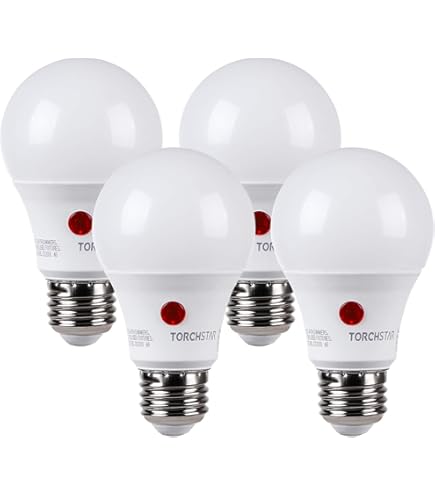 Great Value A19 Dusk to Dawn LED Light Bulb, 7W 60W Equivalent, Soft White, E26 Base