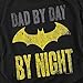 Popfunk Batman Dad by Day T Shirt for Father's Day (X-Large) Black