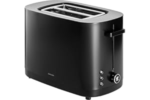 ZWILLING Enfinigy Toaster 2 Slice with Extra Wide 1.5" Slots for Bagels, 7 Toast Settings, Even Toasting, Reheat, Cancel, Def
