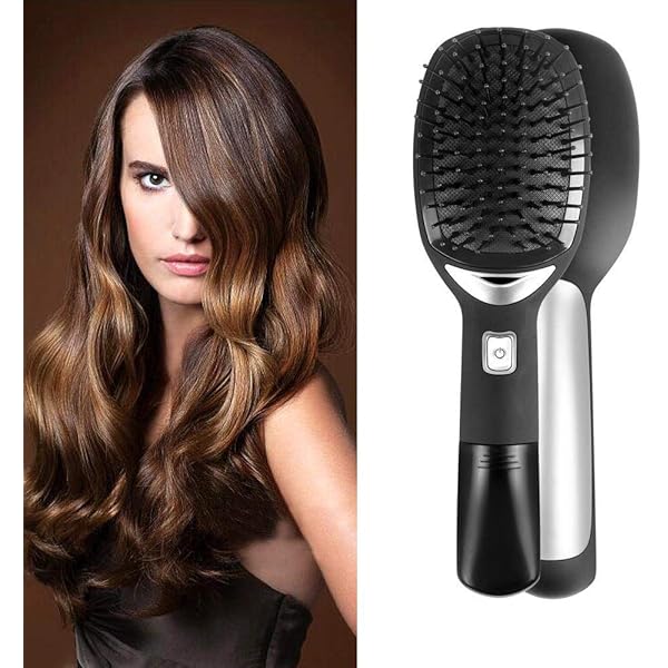 Electric Ionic Hairbrush Styling Comb Hamkaw Long Handle
