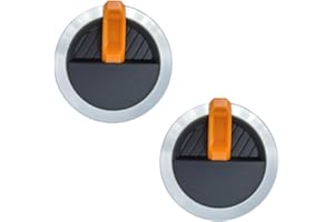 WAITCOOK Gas Griddle Orange Knob Replacement for Blackstone Griddle 17" 22" 28" 36" Griddle, for Blackstone Flat Top Grill replacement walmart knobs,2-Pack