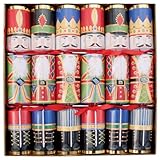Entertaining with Caspari Christmas Crackers, Nutcrackers, 12-1/2-Inch, Box of 6