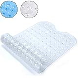 Aveenis Bath Mat for Tub,Non Slip Bathtub Mat Extra Long Tub Shower Mats Machine Washable(39" L x 16" W,Clear)