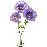 Giant Purple Artificial Hydrangea Flowers, 3Pack Large Fake Paper Flower for Decoration, No Fading 6.1Ft Tall Artificial Silk Flower Party Banquet Background Decor for Indoor Outdoors Large Bouquet