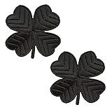 2 Pack Black Irish Clover Lucky 4 Leaf Easter