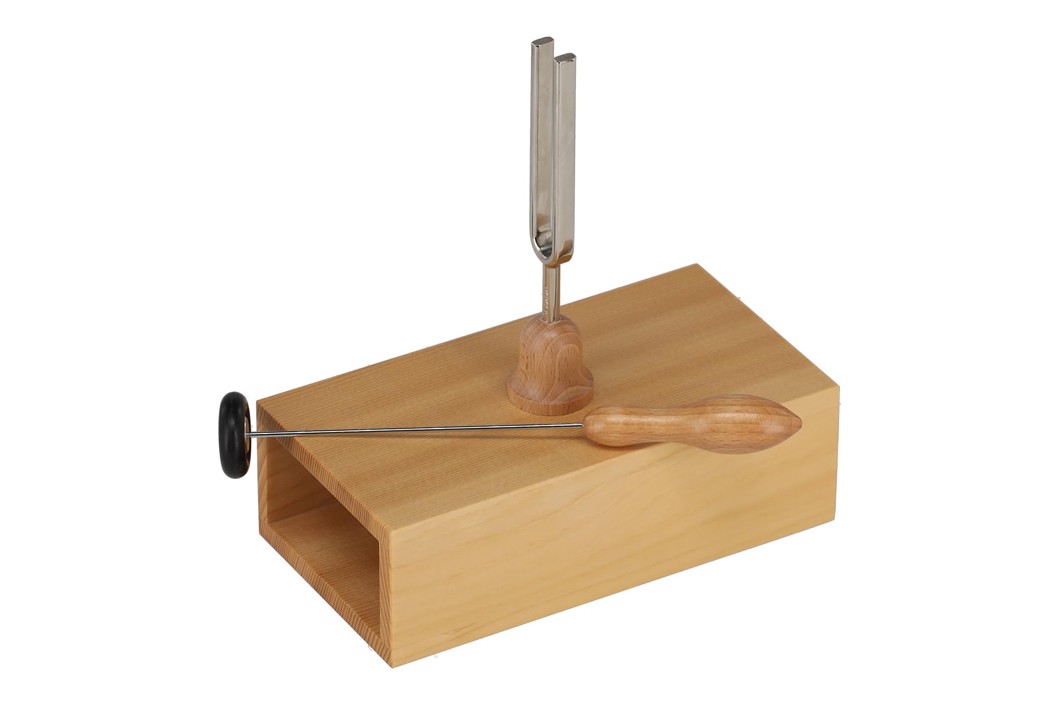 Wittner Tuning Fork with Resonance Box and Striker – Tuning 440 Hz, High-Quality Tuning Fork from Germany, With Mallet, 924440RA