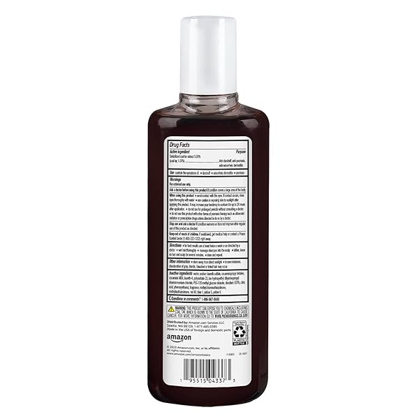 AMAZON BASICS THERAPEUTIC PLUS COAL TAR ANTI-DANDRUFF SHAMPOO EXTRA STRENGTH 1% COAL TAR, 6 FL OZ, PACK OF 1