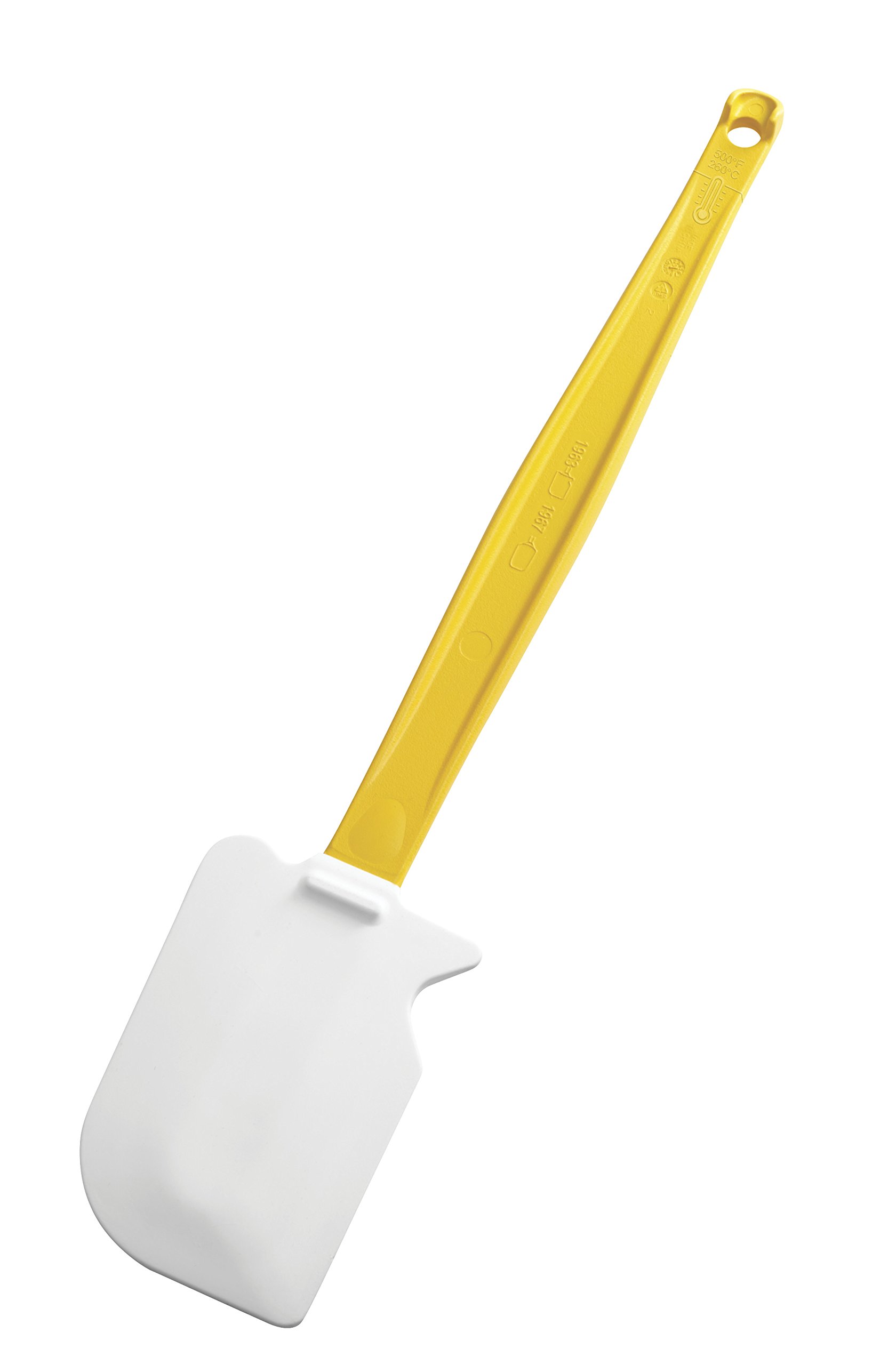 Rubbermaid Commercial High Heat Silicone Spatula, 13.5", Yellow Handle