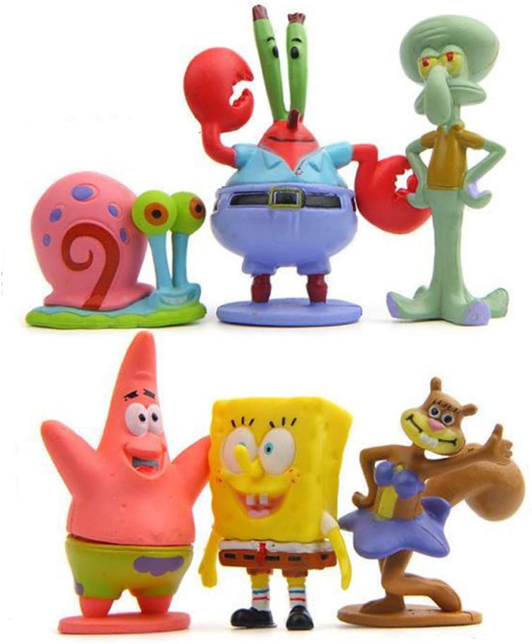 6 Pcs Animal Figures, Mini Animal Figurine Playset Toys, Animal Figurines Characters Toys Mini Figure Collection Playset, Garden Décor Figurine, Plant, Automobile Decoration, Cupcake Topper, Cake Toppers Decoration