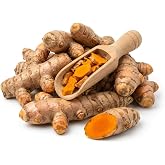 Fresh Turmeric Root for Cooking, Juicing, and Tea by Nine Shani (5 lb)
