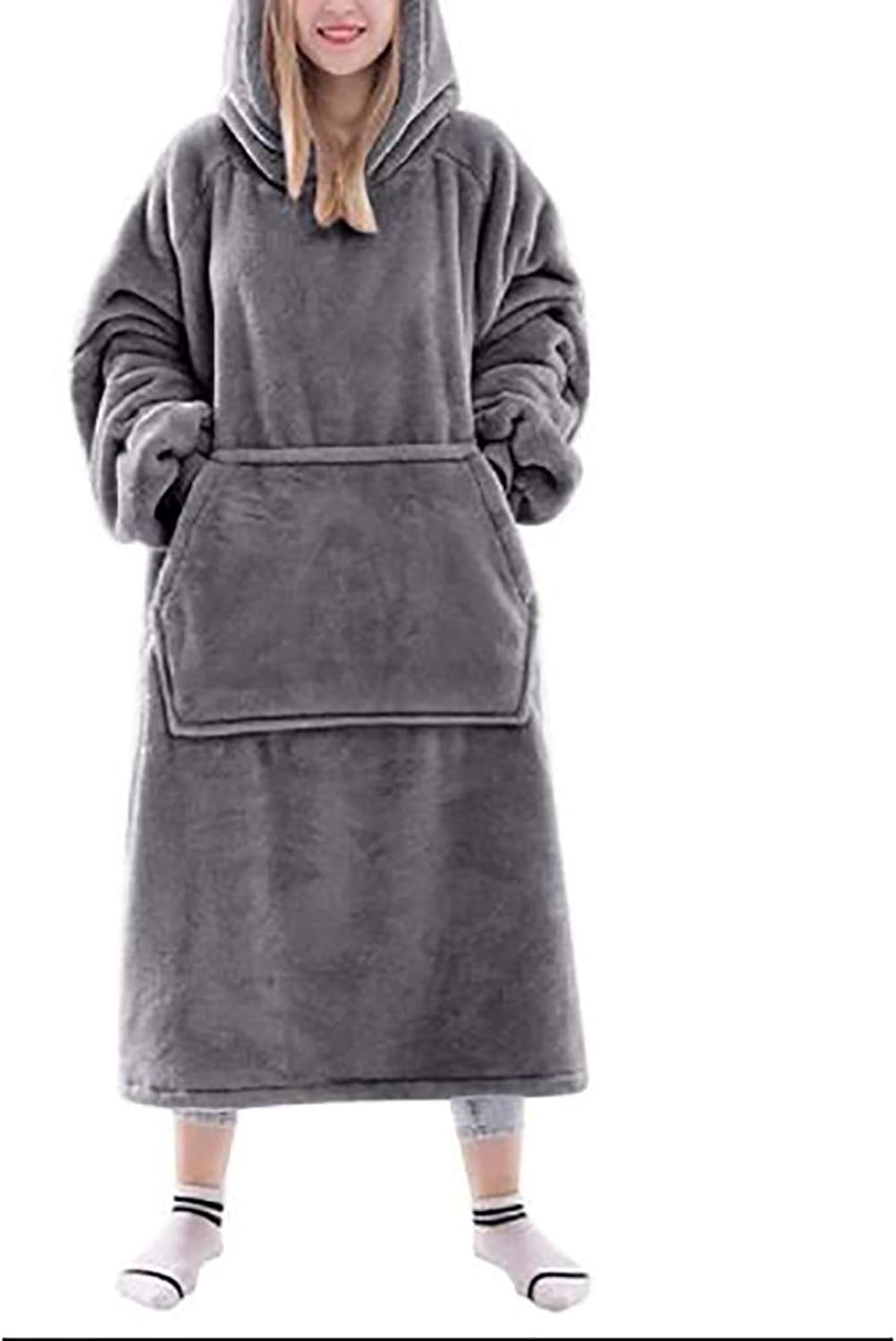 Blanket Hoodie Sweatshirt Hooded Blankets Super Soft Warm Premium