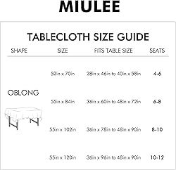 MIULEE Brown Thick Polyester Linen Rectangle