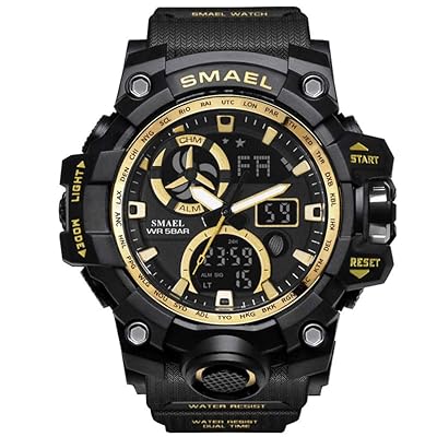 SMAEL Mens Dual Display Sports Watch Waterproof Lebanon Ubuy