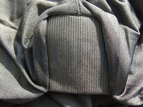 Haorui 6 ft. Black Rectangular Spandex Table Cover Open Back Fitted Stretch Tight Table Cloth Tradeshows Vendors