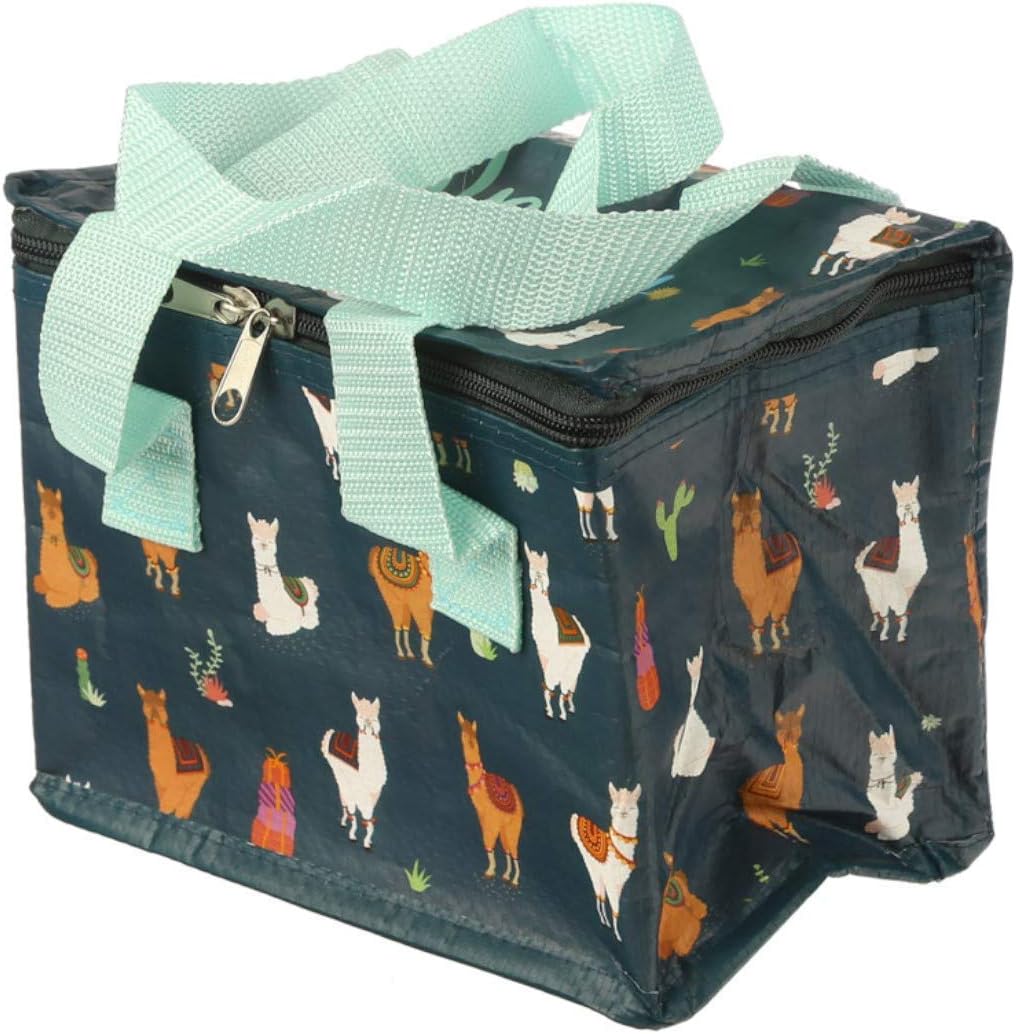 Puckator Alpaca The Lunch Woven Cool Bag Lunch Bag Home Office School Travel Camping Picnic Height 16cm Width 21cm Depth 14cm