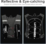 flintronic Running Vest Women Men Lightweight Hydration Pack Reflective view 4