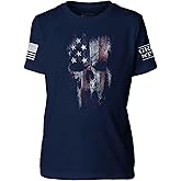Grunt Style American Reaper Unisex Youth T-Shirt (Midnight Navy, Small)