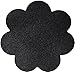 Nippleless Cover, 20 Pairs Self-Adhesive Disposable Bra Gel Petals Pad Pasties (Black 20 Pairs)