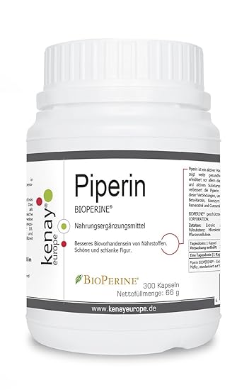 Piperin | BIOPERINE | 10 mg 300 Kapseln | KENAY EUROPE