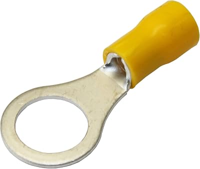 All Trade Direct 20x Yellow 10.5mm Ring Insulated Crimp Terminals 4-6mm2 12-10