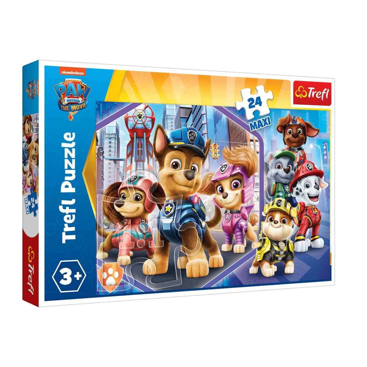 Trefl 14343 Ready to Use; Paw Patrol 24 Maxi Pieces, for Children from 3 Years Puzzle Pieces, Coloured