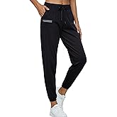 Kcutteyg Womens Joggers with Pockets, Lightweight Quick Dry Athletic Workout Soft Pants for Gym, Yoga, Running
