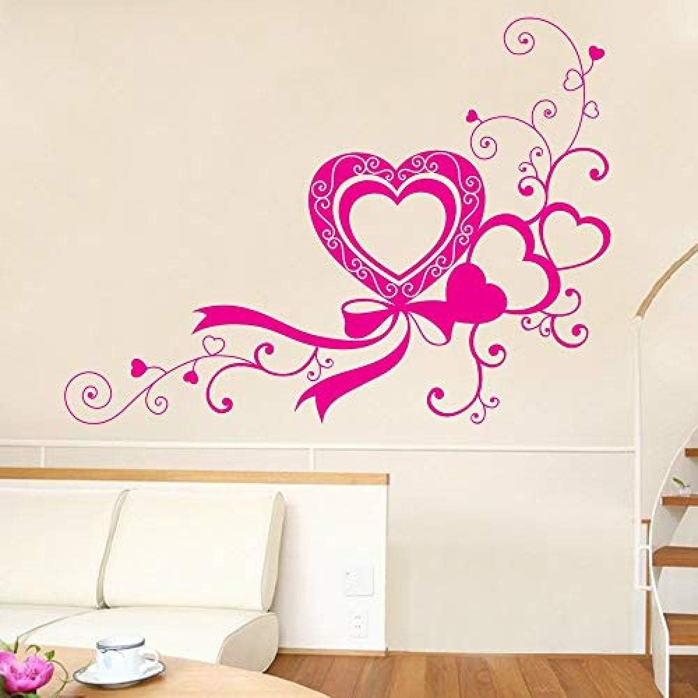 invariable love fashion pattern wall stickers for sweet living room art decor pvc wallpaper bedroom poster murals 69x57cm amazon co uk diy tools amazon uk