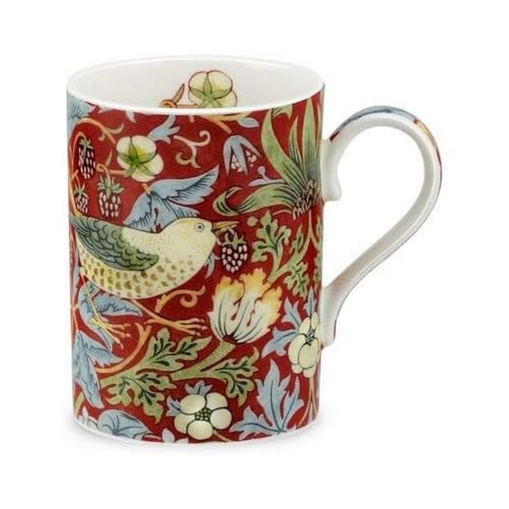 Portmeirion 4219729 Strawberry Thief Mug, 0.35L Red