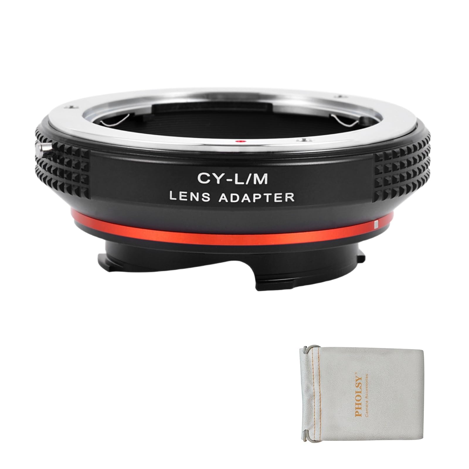 PHOLSY Lens Mount Adapter with 6-Bit Coding Compatible with Contax/Yashica CY Lens to Leica M Mount Camera Body CY to Leica M