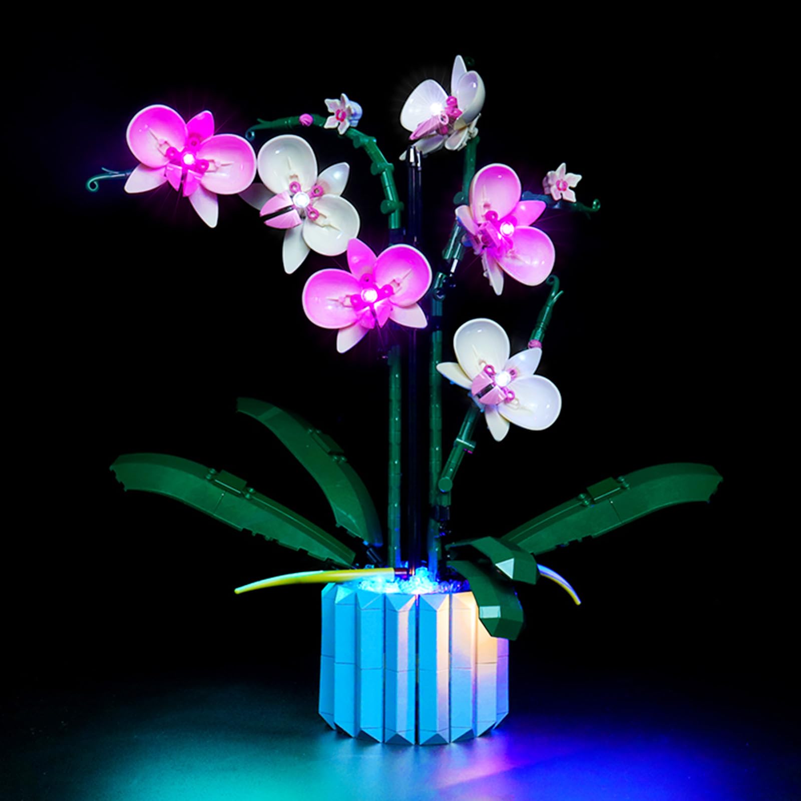 LED Light Set Compatible with Lego 10311 Icons Orchid Set (No Lego Model Included, DIY Lighting Set Compatible with Orchid Lego Flower Adults Botanical Collection Home Decoration Classic Version