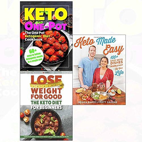 Keto made easy and diet for beginners and one pot ketogenic cookbook 3 books collection set Paperback – 2018