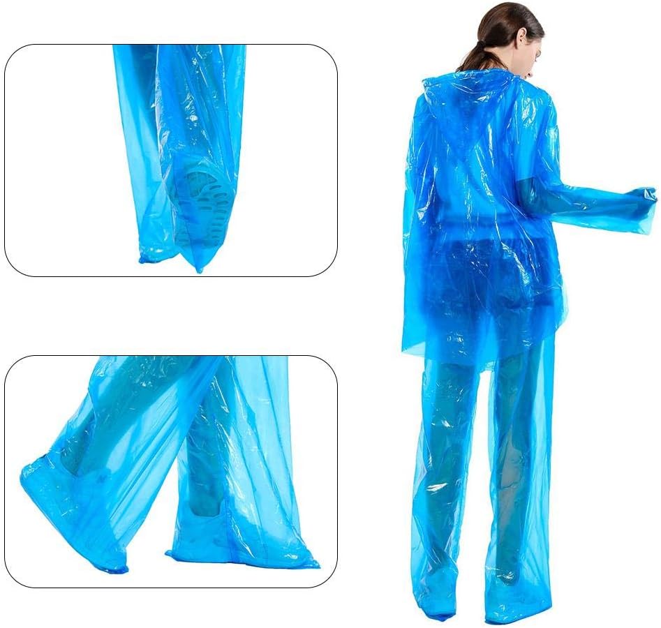 Hbuilder Disposable Raincoat Set Windproof Splashproof Anti-Infection Home Outdoor Protective Isolation Clothing Cycling Anti-Fog Anti-Particle Safety