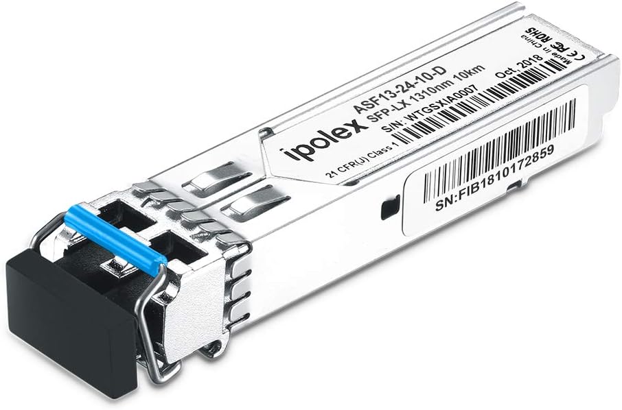 Gigabit SFP 1000Base-LX for D-Link DEM-310GT Module, Single-Mode Transceiver (SMF, 1310nm, 10km, LC, DDM)