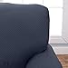 Home Fashion Designs Form Fit, Slip Resistant, Stylish Furniture Shield/Protector Featuring Lightweight Fabric. Savannah Collection Basic Strapless Slipcover Brand. (Chair, Grey)