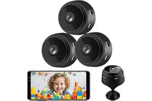 senri 3 Pack Mini Security Camera, 1080P HD WiFi Home Indoor Outdoor Camera for Baby/Pet/Nanny, IP Camera Remote Viewing for Security with iOS,Android Phone APP(Video Only)