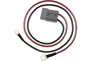 Bumbesti 10AWG Electric Forklift Charging Plug Cable 50A Battery Quick Jumper Cable Connector O-Type Terminal to For Anderson SB-50 Connector Cable