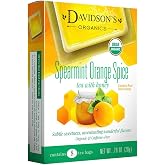 Davidson's Organics, Spearmint Orange Spice, 8-count Tea Bags, Pack of 12