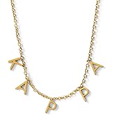 Sorority Shop Kappa Kappa Gamma Necklace — KKG Name Necklace, 18K Gold Plated Sorority Gifts Necklace, Long-Lasting Kappa Kappa Gamma Gifts for Women