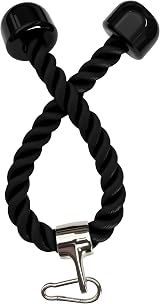 qibylift Tricep Rope 27 Inch Cable Attachment for Lat Pulldown Cable Machine view 3