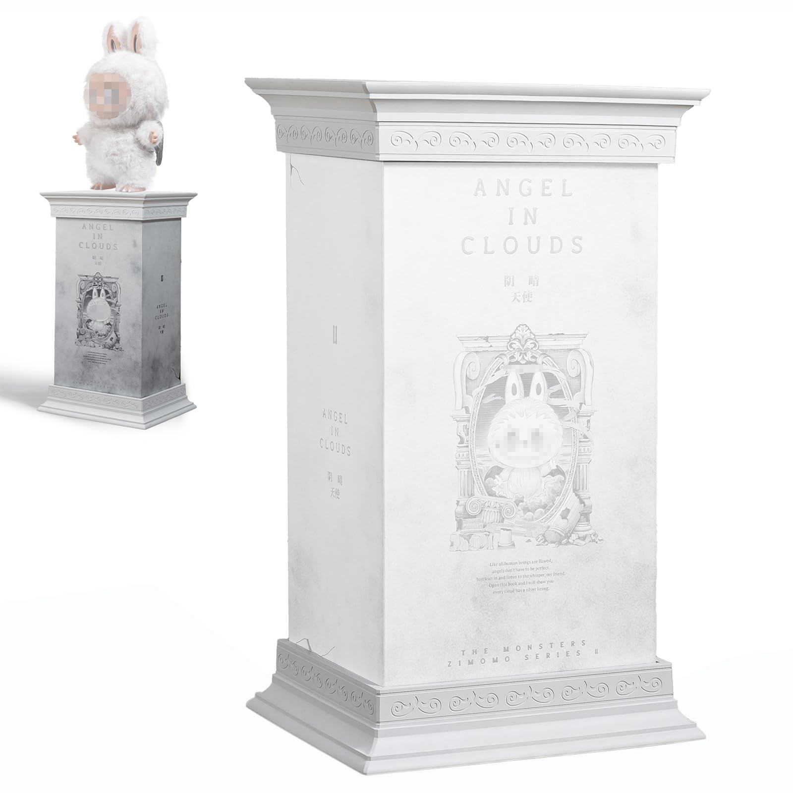 Photo 1 of SAMORINO Doll Display Base with Roman Column Design - Anti-Tip, Secure Display, Ideal for Showcasing LABUBU & ZIMOMO ANGEL IN CLOUDS Doll